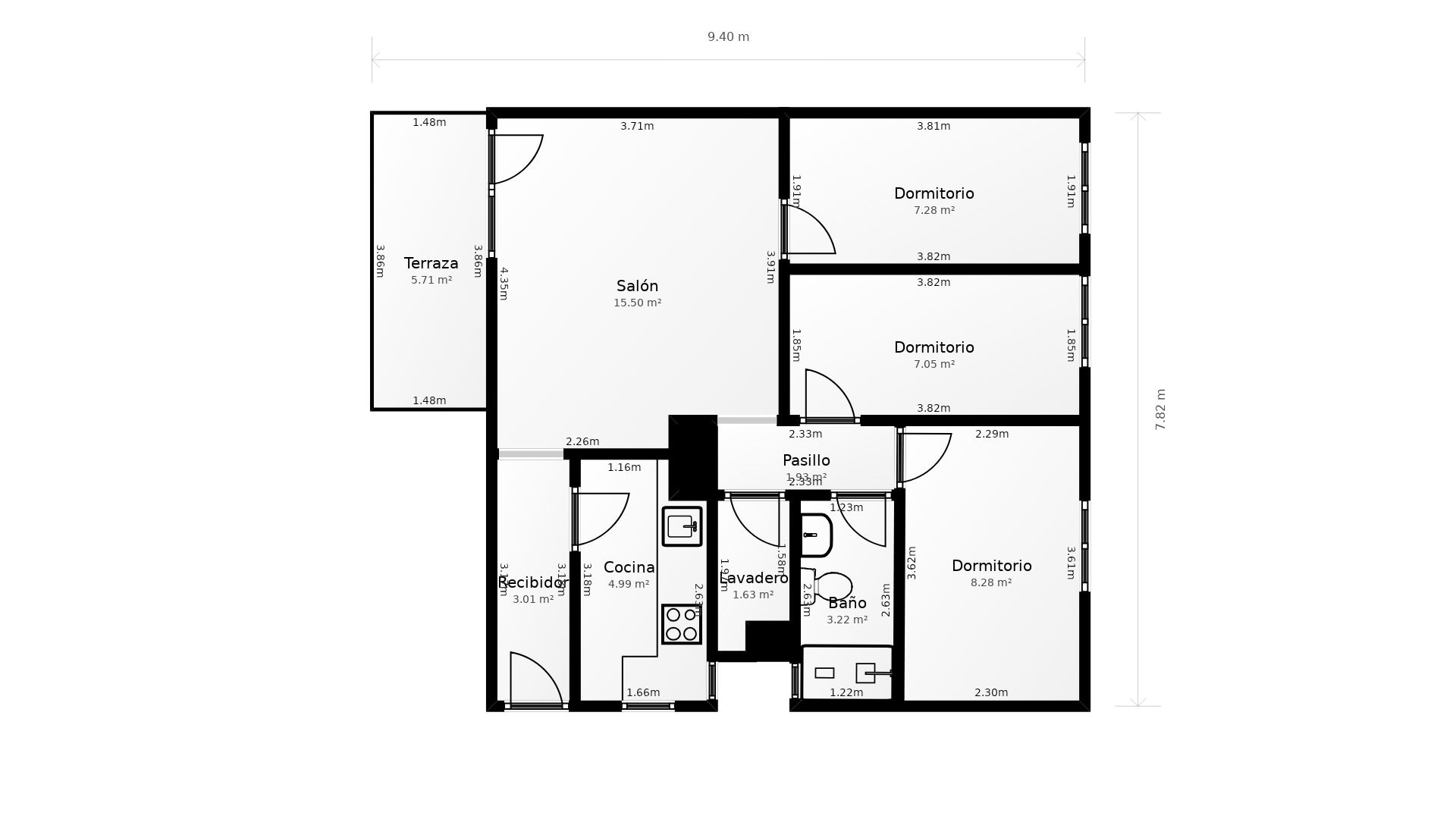 Flat to rent in  Madrid Capital  with Heating, Terrace and Furnished