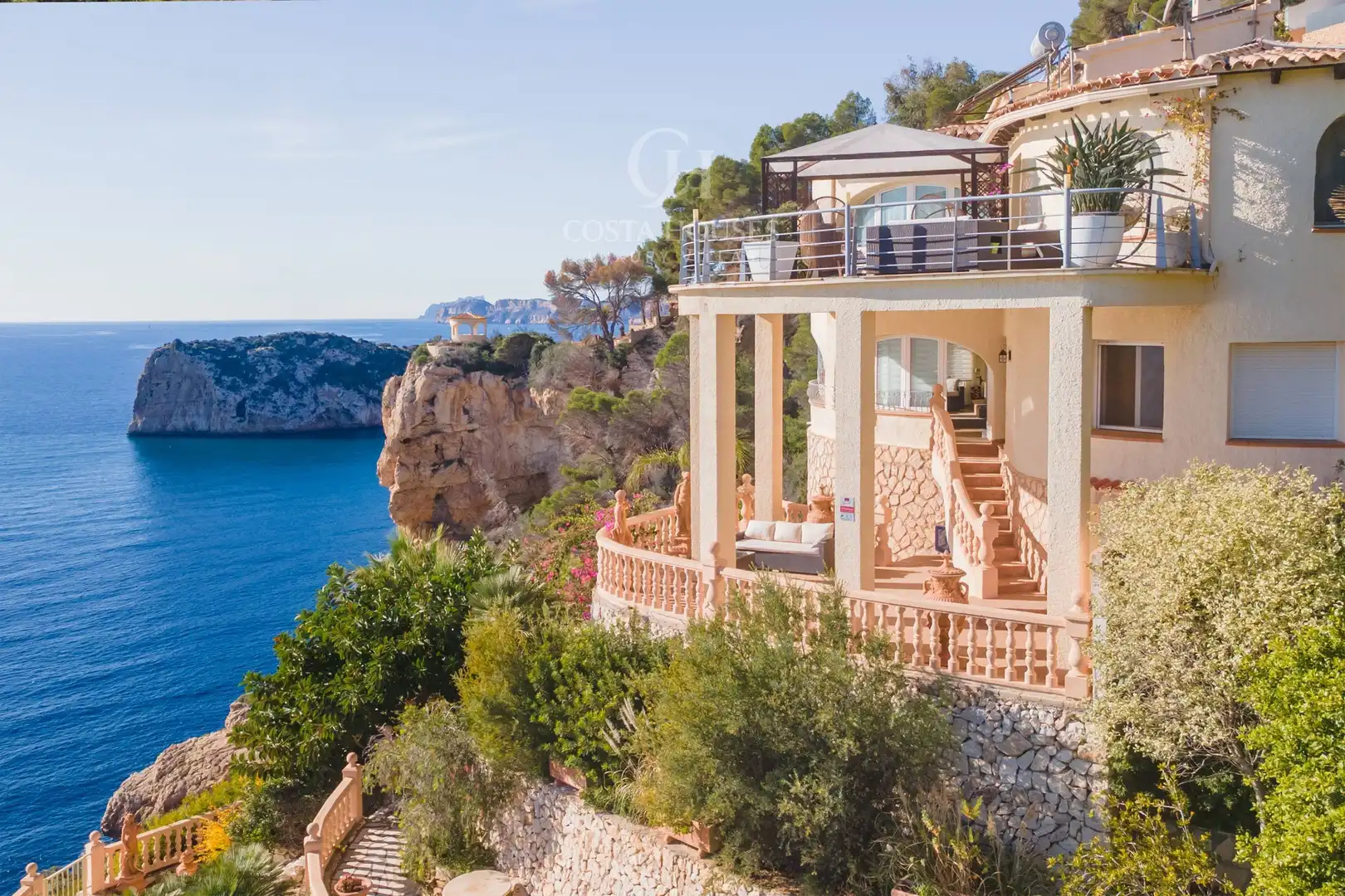 Außenansicht von Haus oder Chalet zum Verkauf in Jávea / Xàbia mit Klimaanlage, Privatgarten und Terrasse