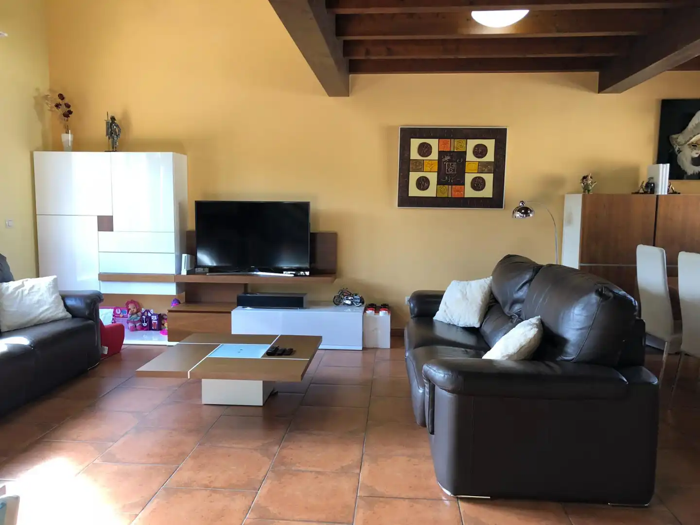 Living room of Houses for sale in Grijota  with Heating and Private garden
