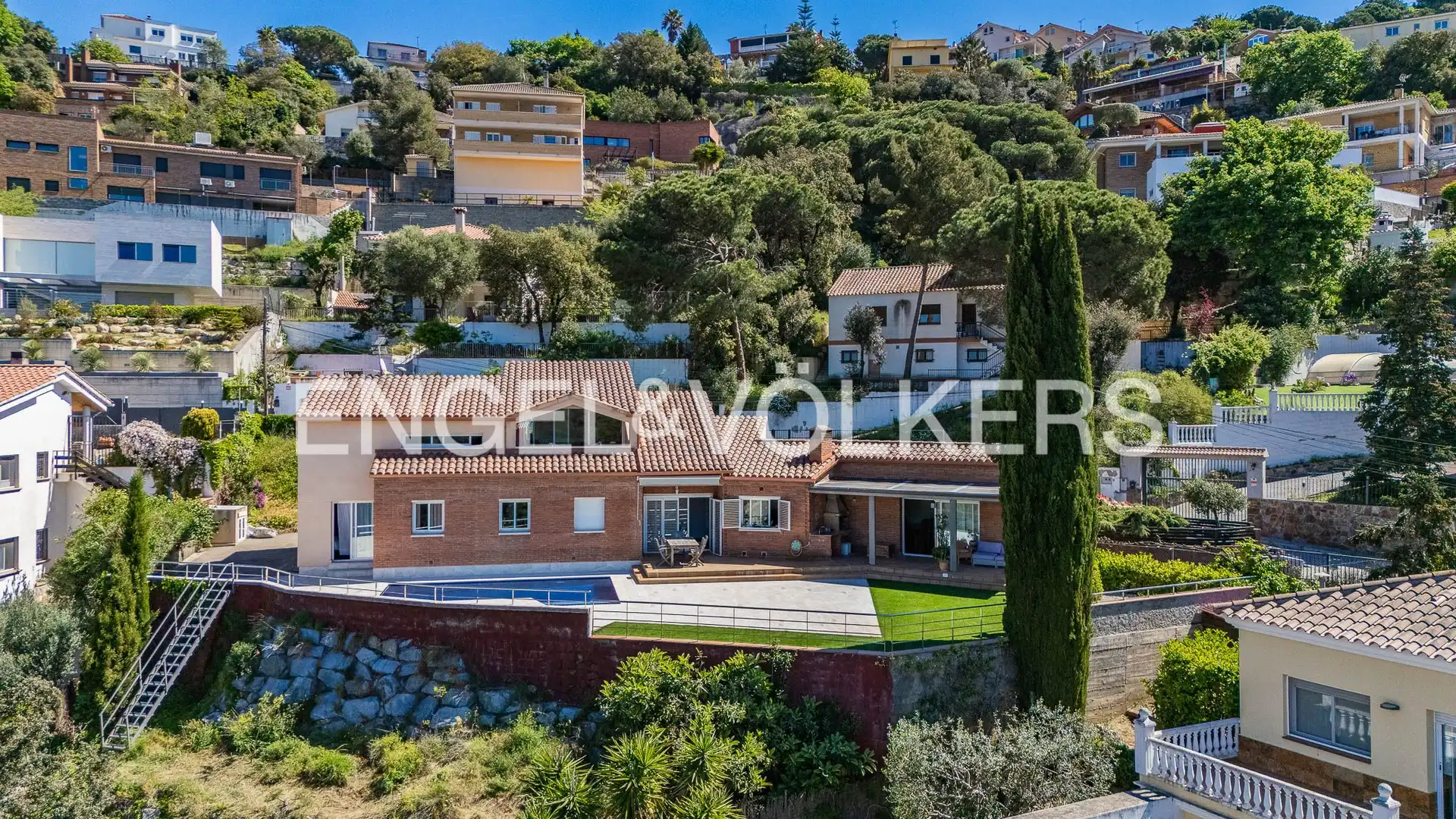 Vista exterior de Casa o xalet en venda en Sant Fost de Campsentelles amb Calefacció, Jardí privat i Parquet