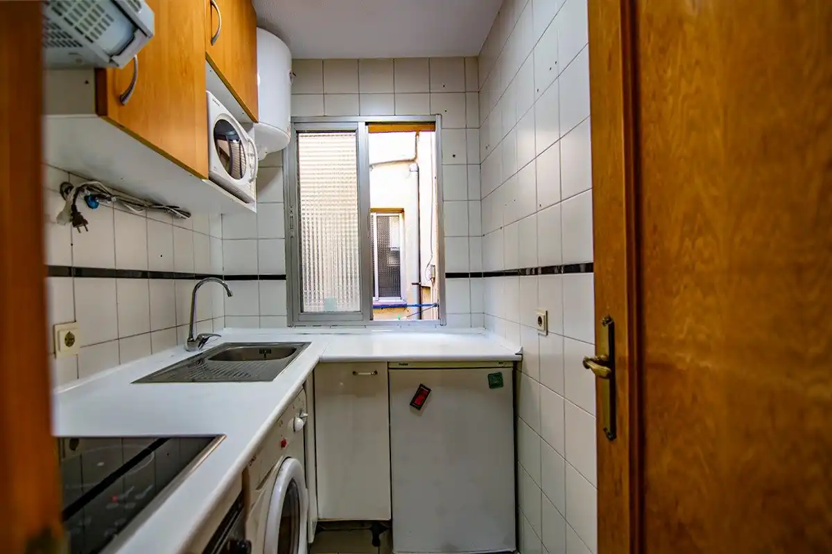 Kitchen of Flat for rent in Madrid  with Parquet flooring