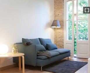 Sala d'estar de Pis de lloguer en  Barcelona Capital amb Aire condicionat, Calefacció i Moblat