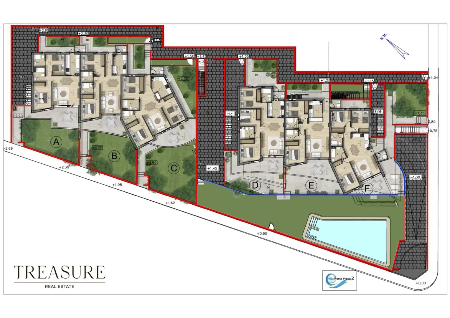 Vista exterior de Planta baixa en venda en Mazarrón amb Jardí privat, Terrassa i Piscina