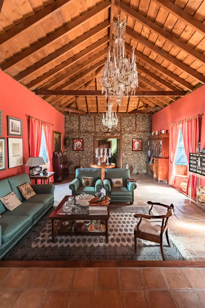 Sala de estar de Finca rústica en venta en Tegueste con Jardín privado, Terraza y Horno