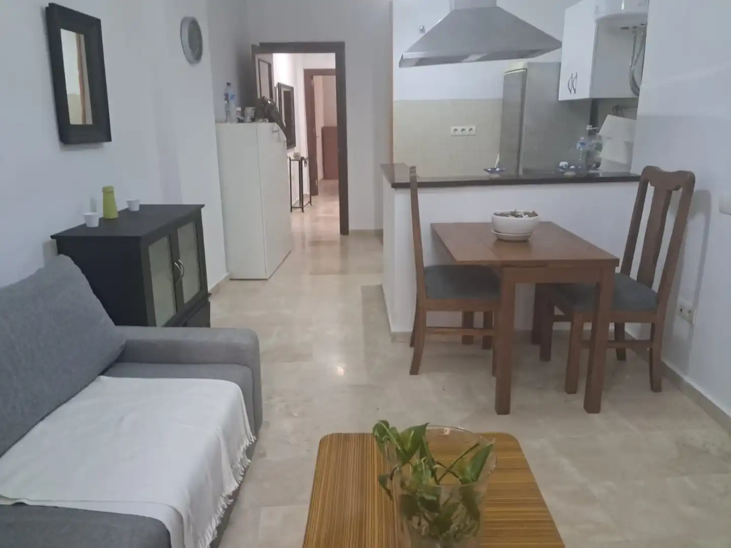 Sala d'estar de Apartament de lloguer en Málaga amb Piscina, Moblat i Rentadora