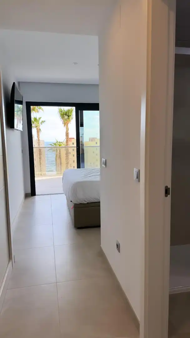 Bedroom of Apartments for rent in Benidorm  with Air Conditioner, Heating and Private garden