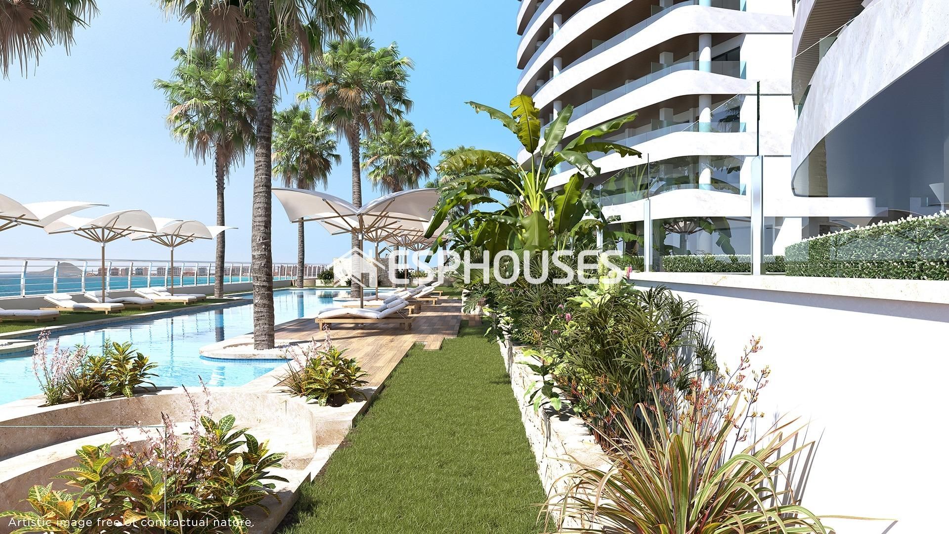 Swimming pool of Flat for sale in La Manga del Mar Menor  with Balcony and Community pool