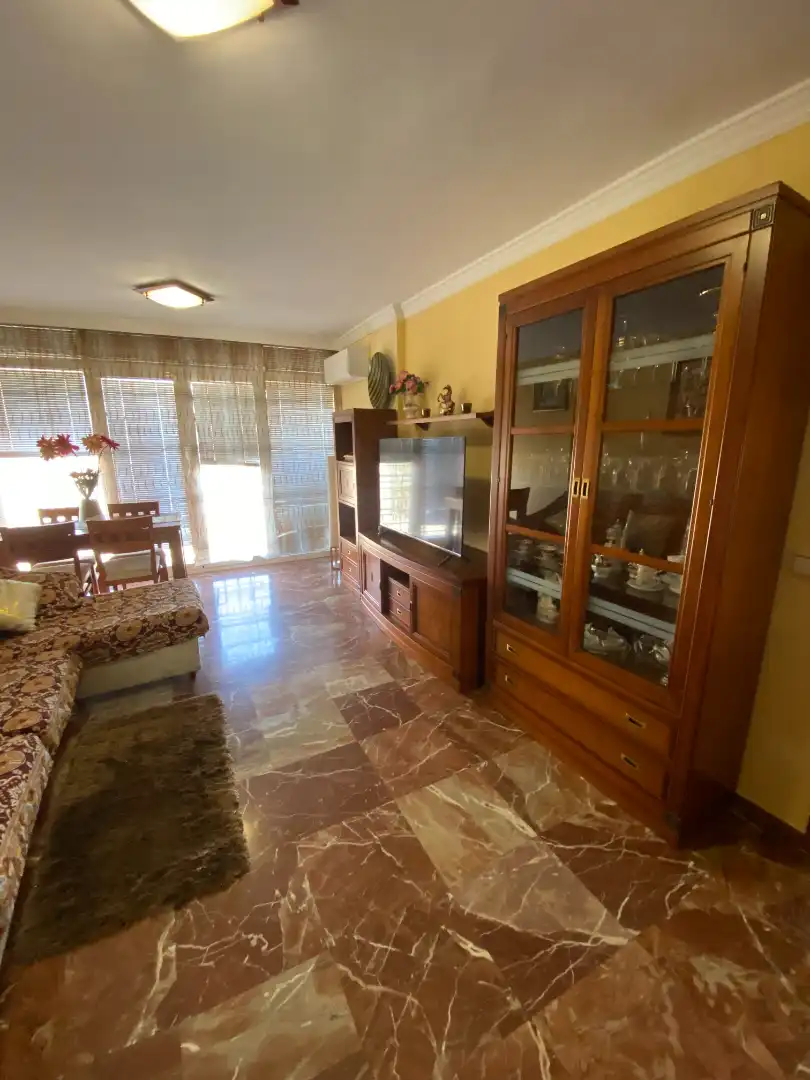 Wohnzimmer von Wohnung zur Miete in Málaga mit Klimaanlage, Terrasse und Möbliert