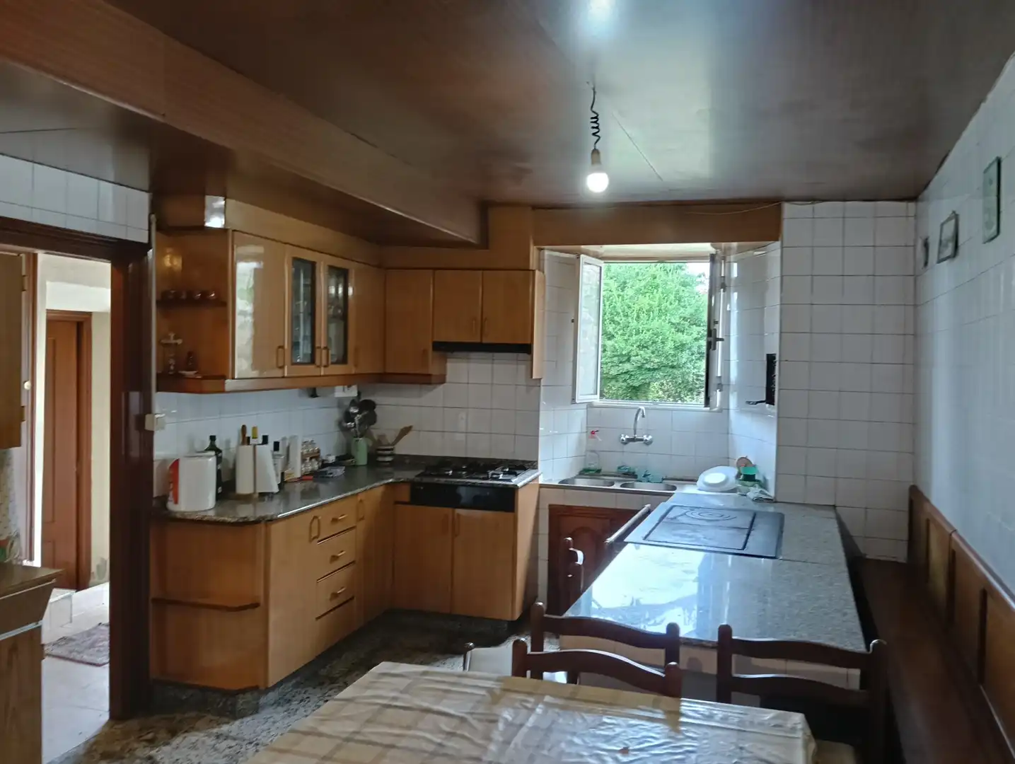 Cocina de Casa adosada en venta en Vilasantar con Jardín privado