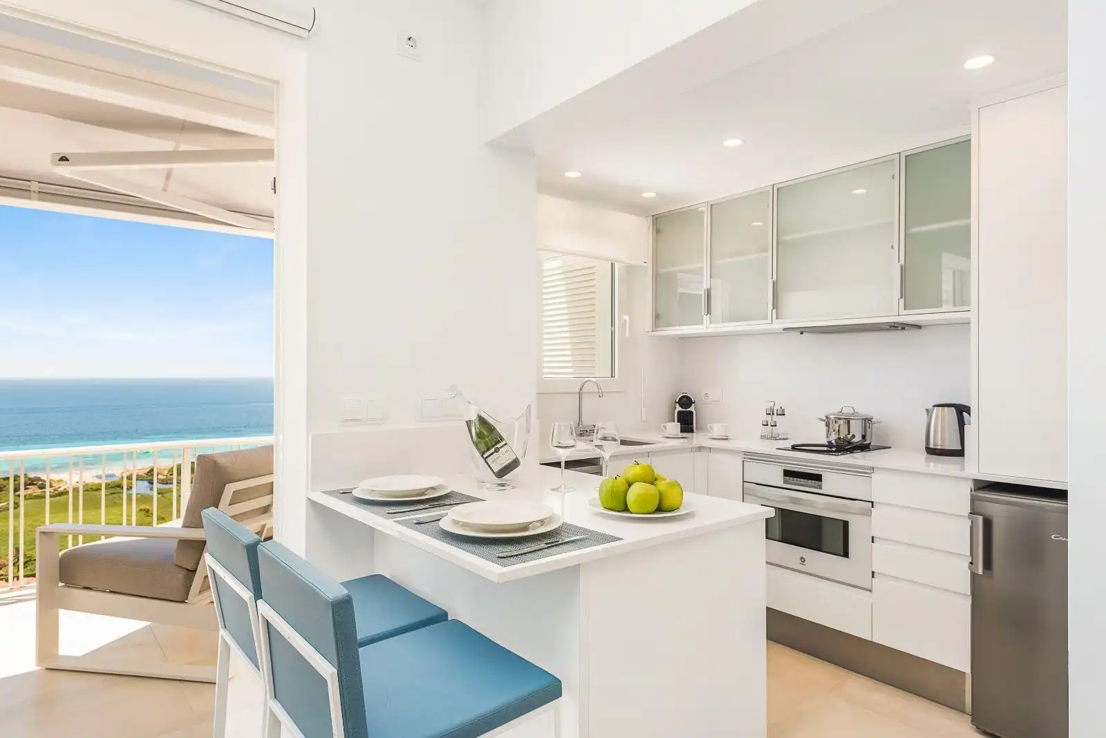 Cuina de Apartament en venda en Alaior amb Aire condicionat, Terrassa i Moblat