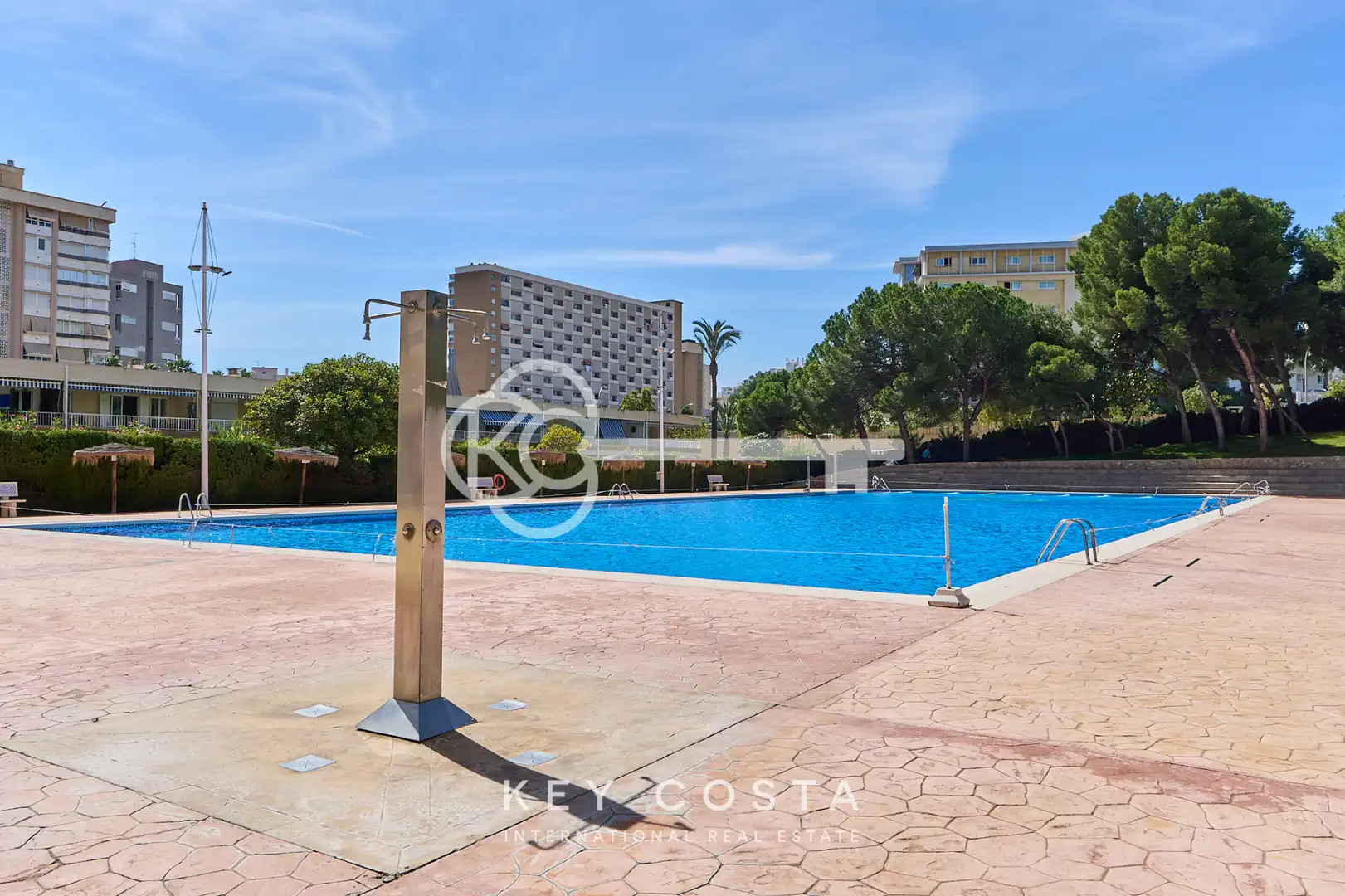 Swimming pool of Flat for sale in Alicante / Alacant  with Air Conditioner, Terrace and Furnished