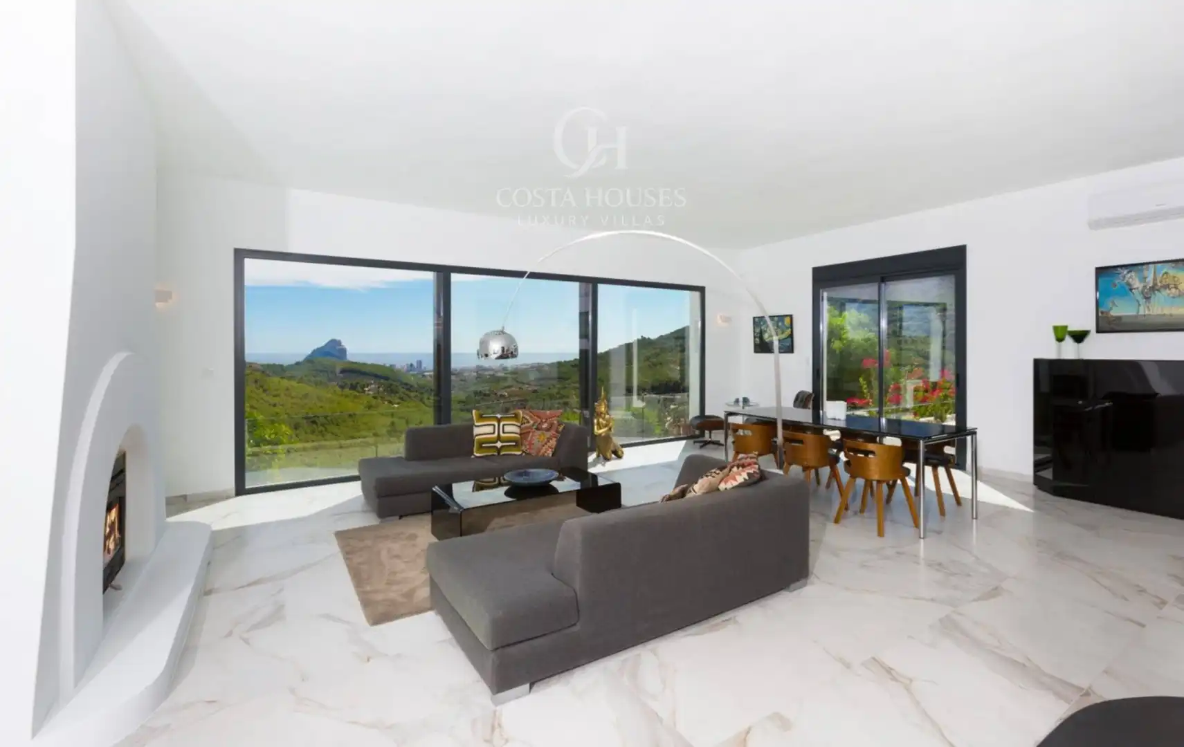 Sala de estar de Casa o chalet en venta en Benissa con Aire acondicionado, Calefacción y Jardín privado