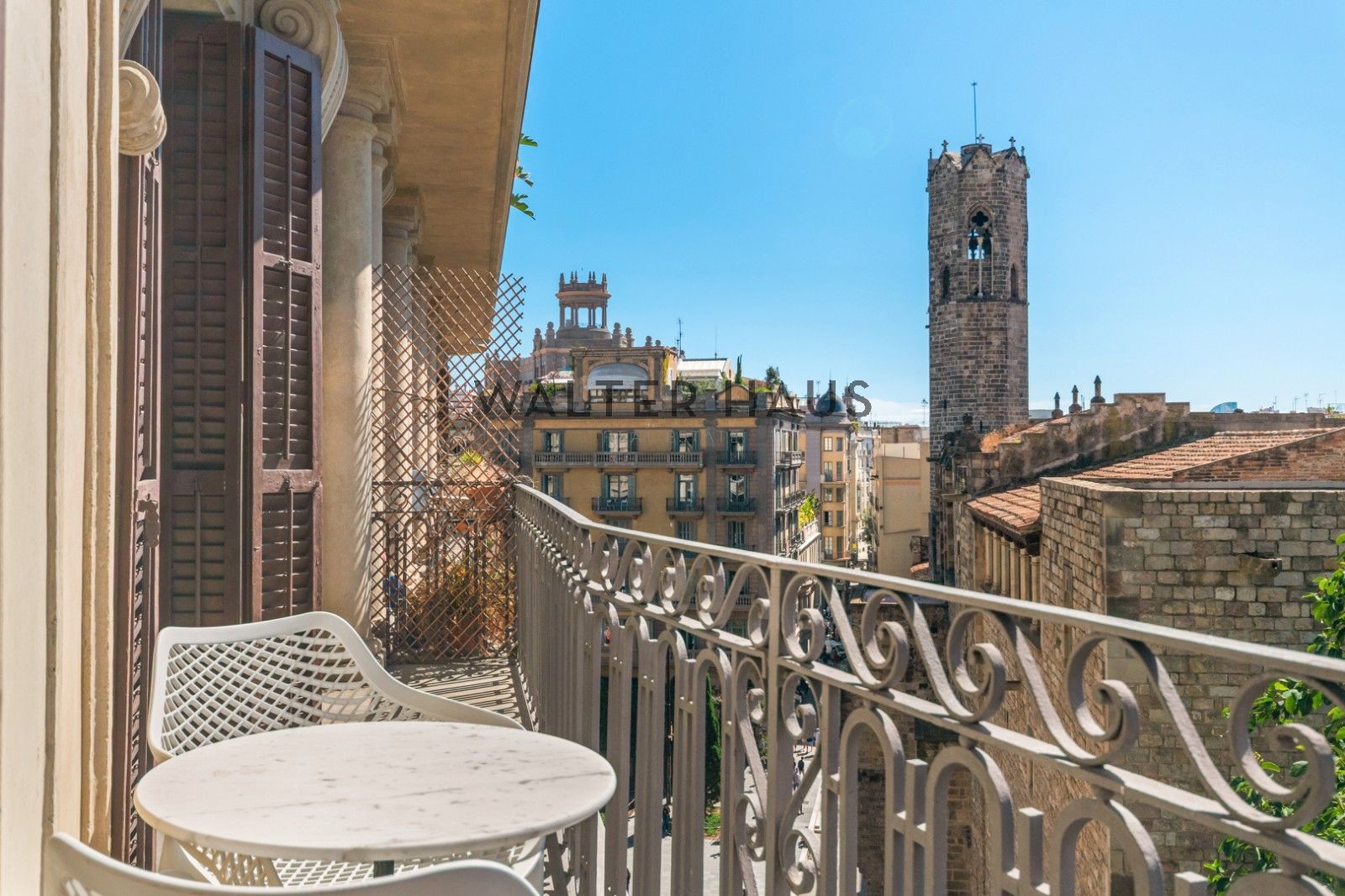 Balcony of Flat for sale in  Barcelona Capital  with Air Conditioner, Heating and Oven