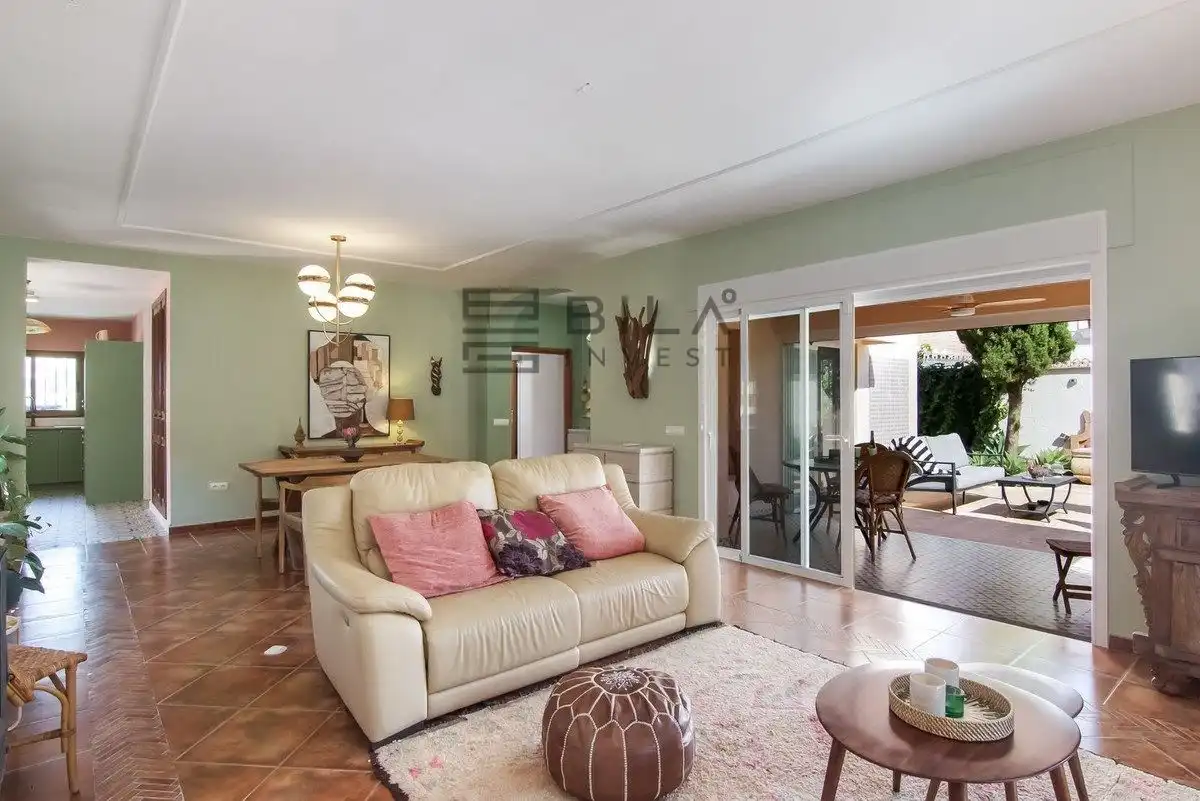Sala de estar de Casa o chalet en venta en Mijas con Aire acondicionado, Terraza y Trastero