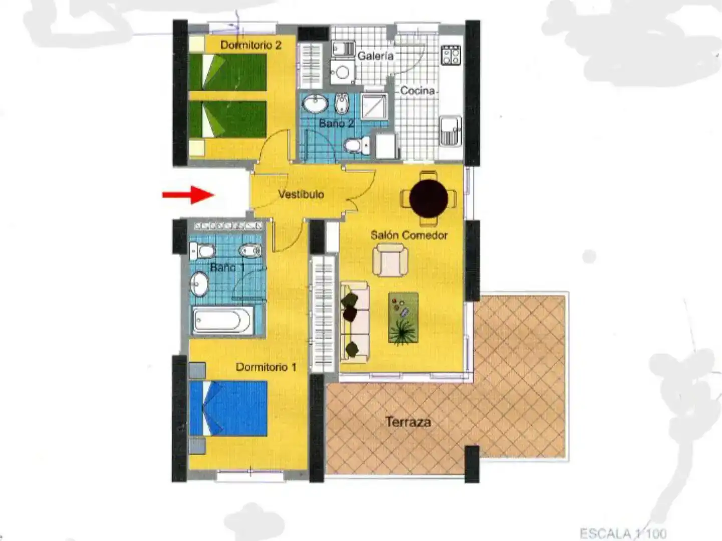 Apartamento en venta en Benidorm con Aire acondicionado, Piscina y Balcón