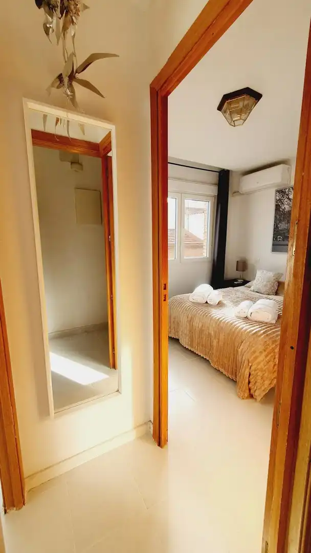 Bedroom of Flat for rent in Madrid  with Air Conditioner, Furnished and Washing machine