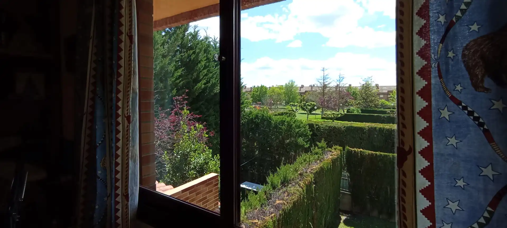 Jardí de Casa adosada en venda en Simancas amb Calefacció, Jardí privat i Parquet