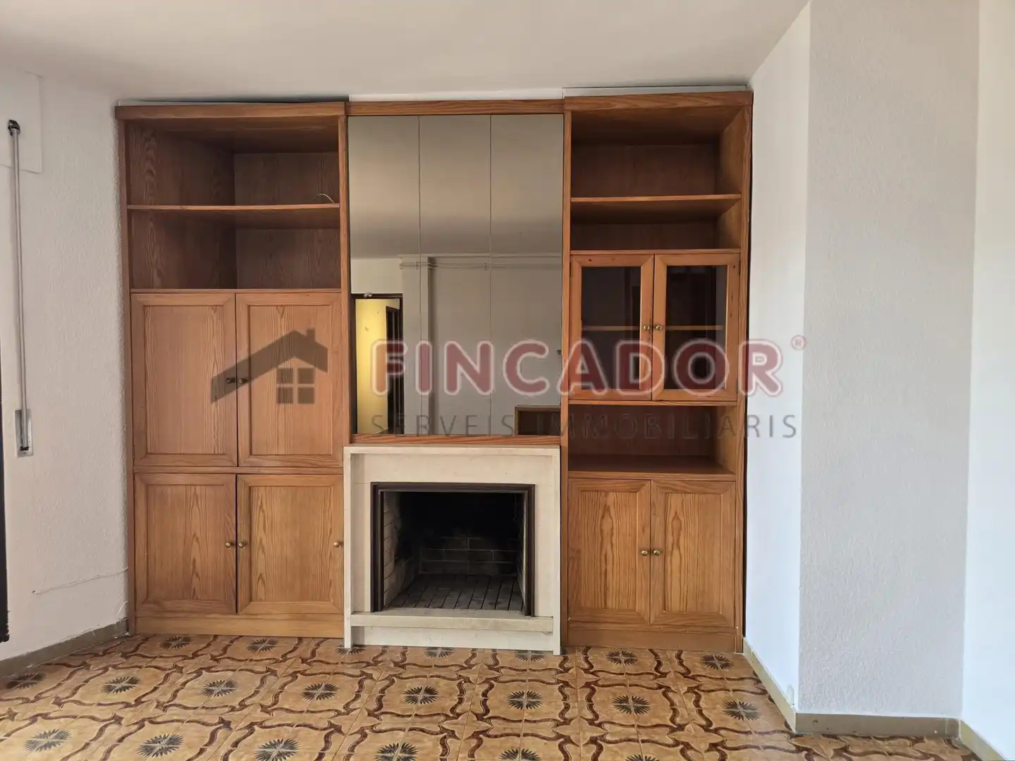 Wohnzimmer von Dachboden zum Verkauf in Terrassa mit Heizung und Terrasse