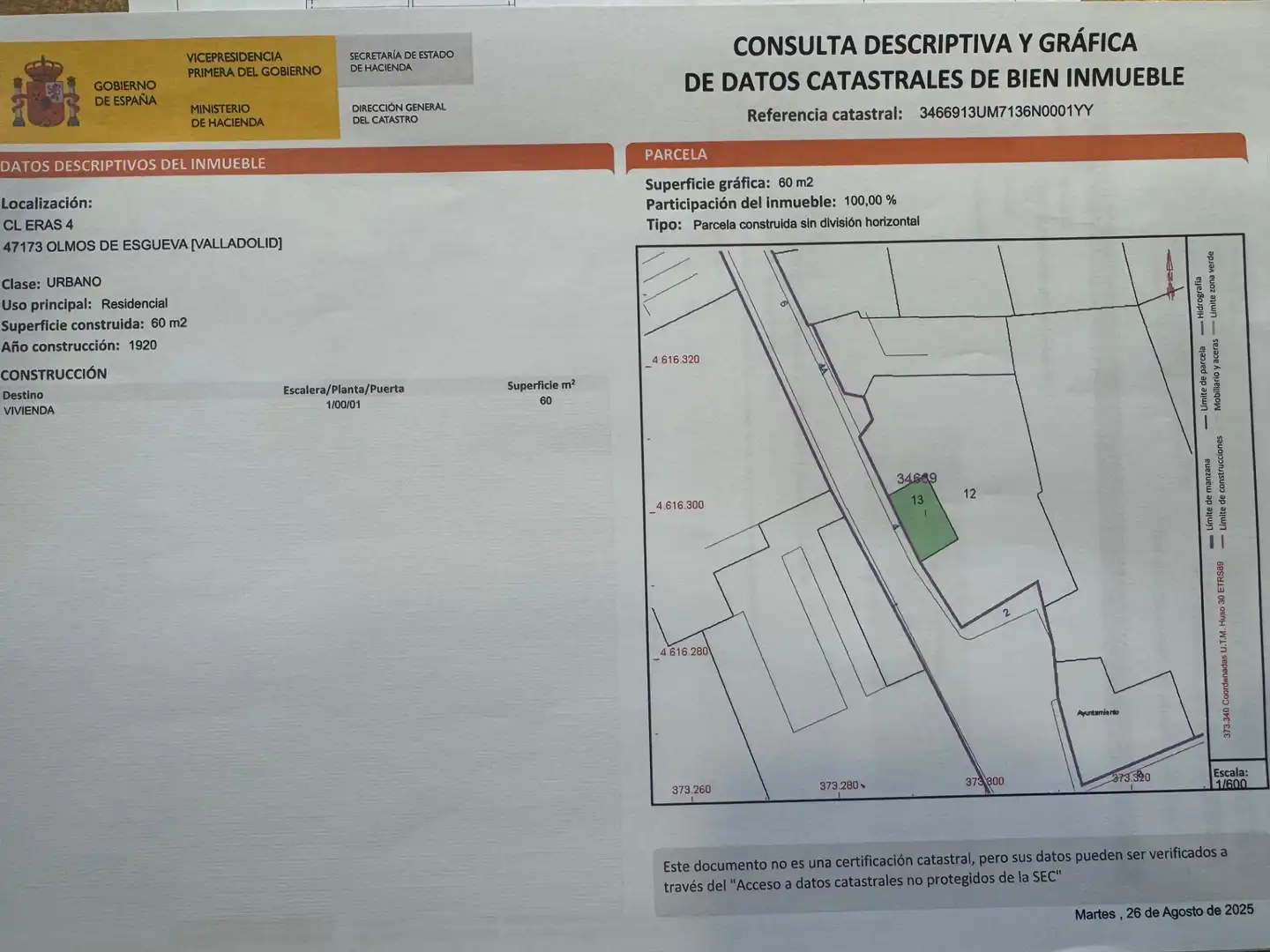 Finca rústica en venda en Olmos de Esgueva amb Jardí privat i Traster