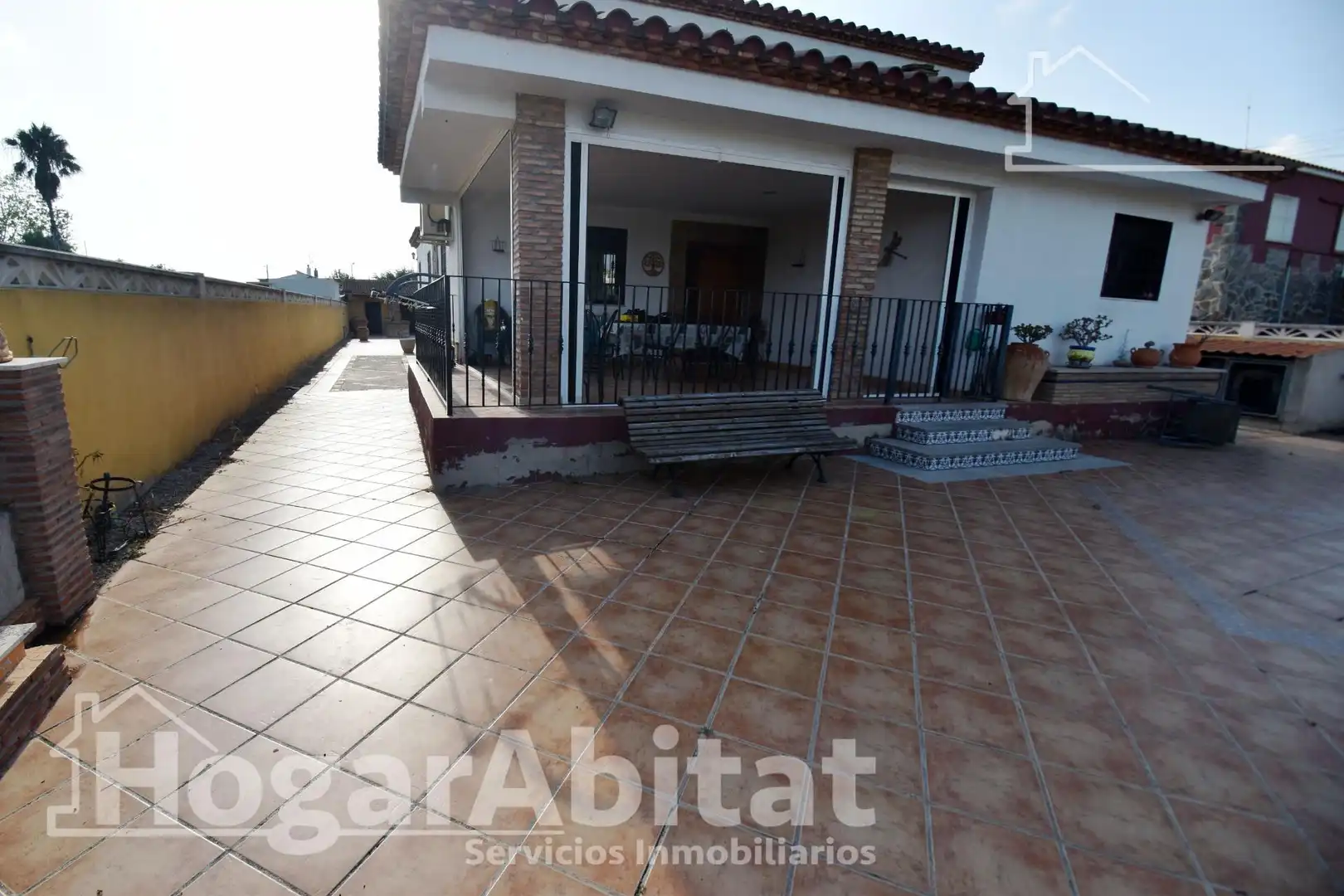 Terrasse von Haus oder Chalet zum Verkauf in Castellón de la Plana / Castelló de la Plana mit Klimaanlage, Privatgarten und Terrasse