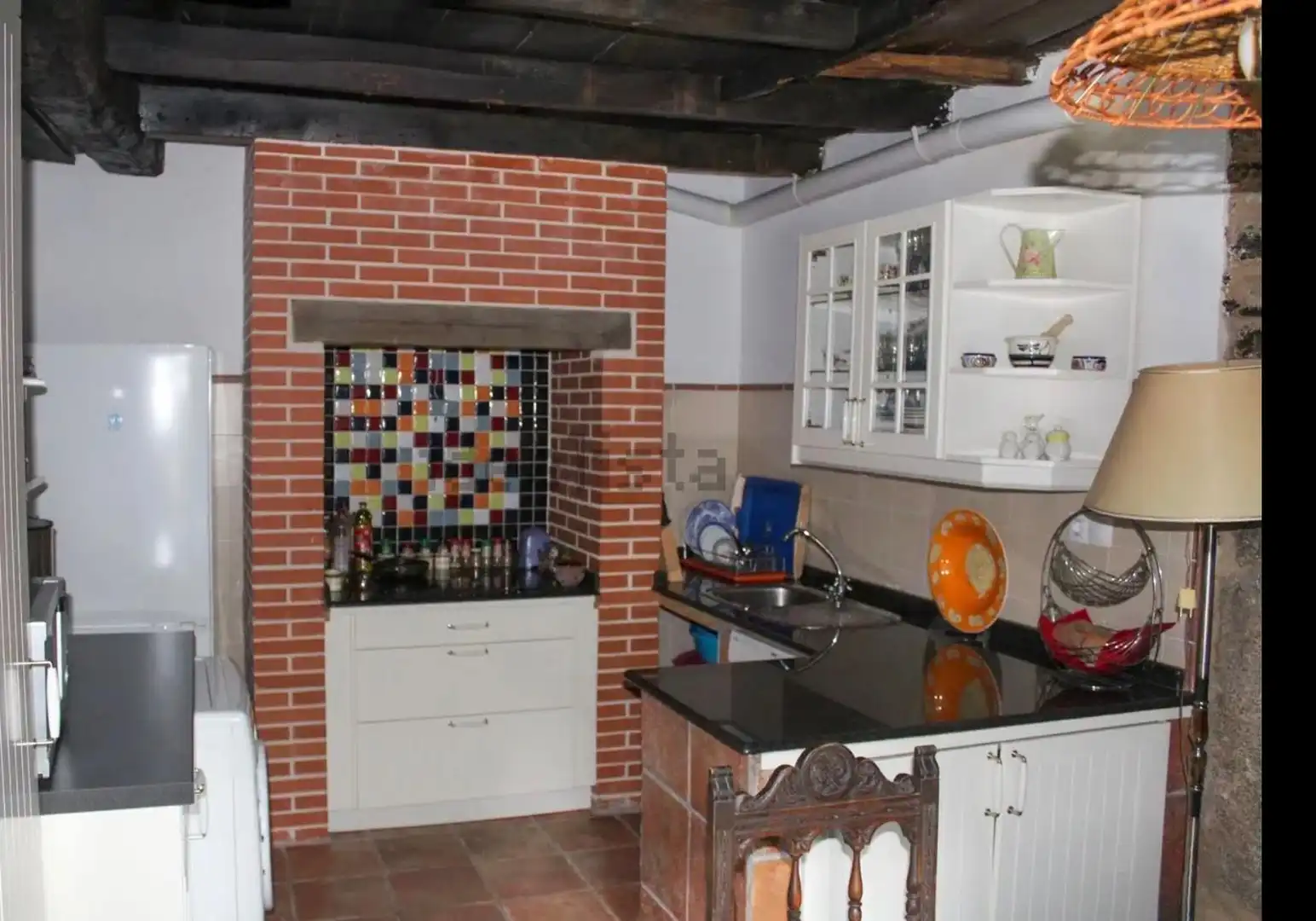 Cuina de Casa o xalet en venda en Begonte amb Jardí privat i Moblat