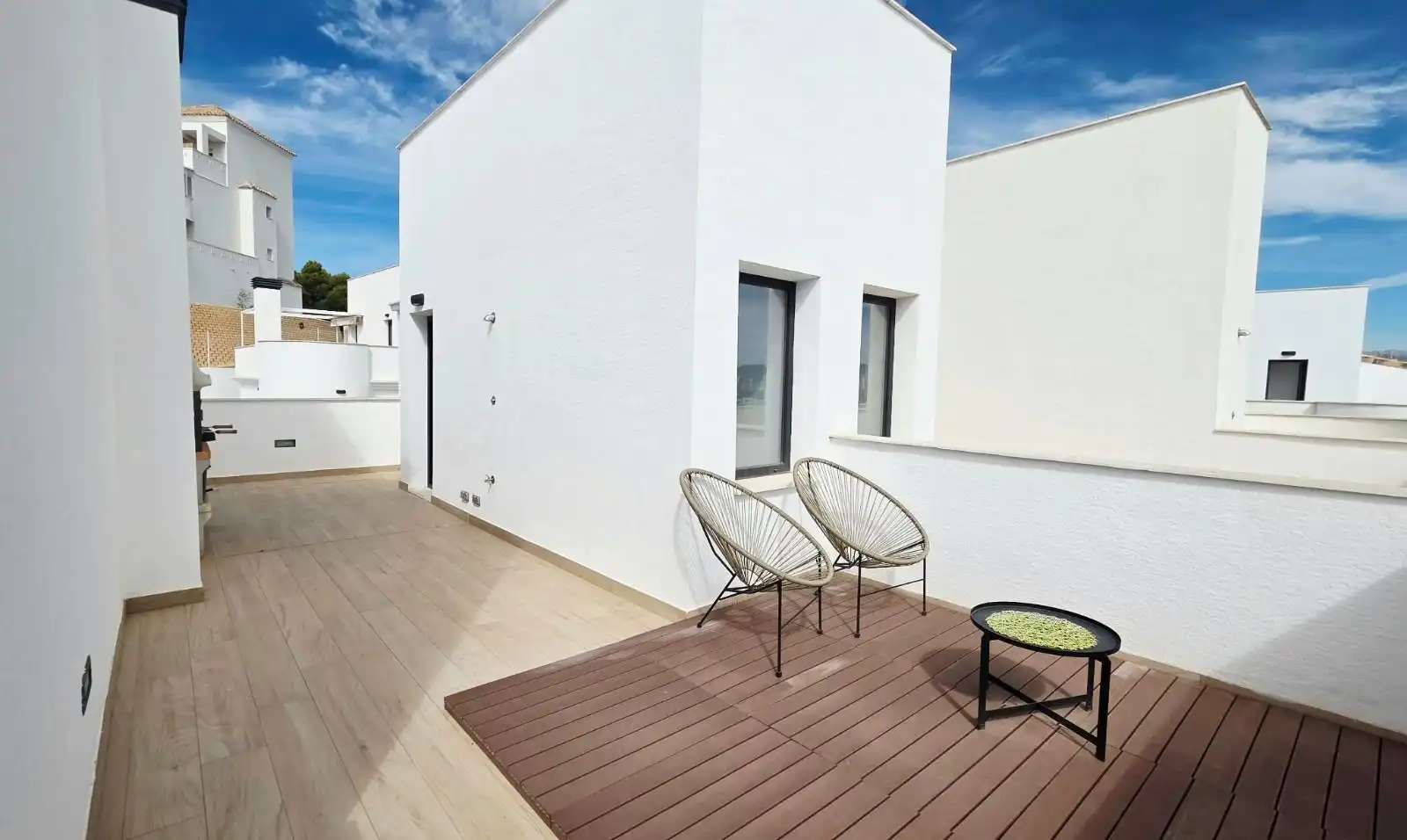 Terrasse von Haus oder Chalet zum Verkauf in Finestrat mit Klimaanlage, Privatgarten und Terrasse