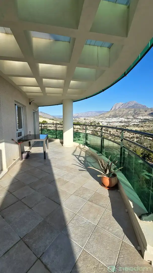 Terrasse von Wohnung zur Miete in Villajoyosa / La Vila Joiosa mit Terrasse und Schwimmbad