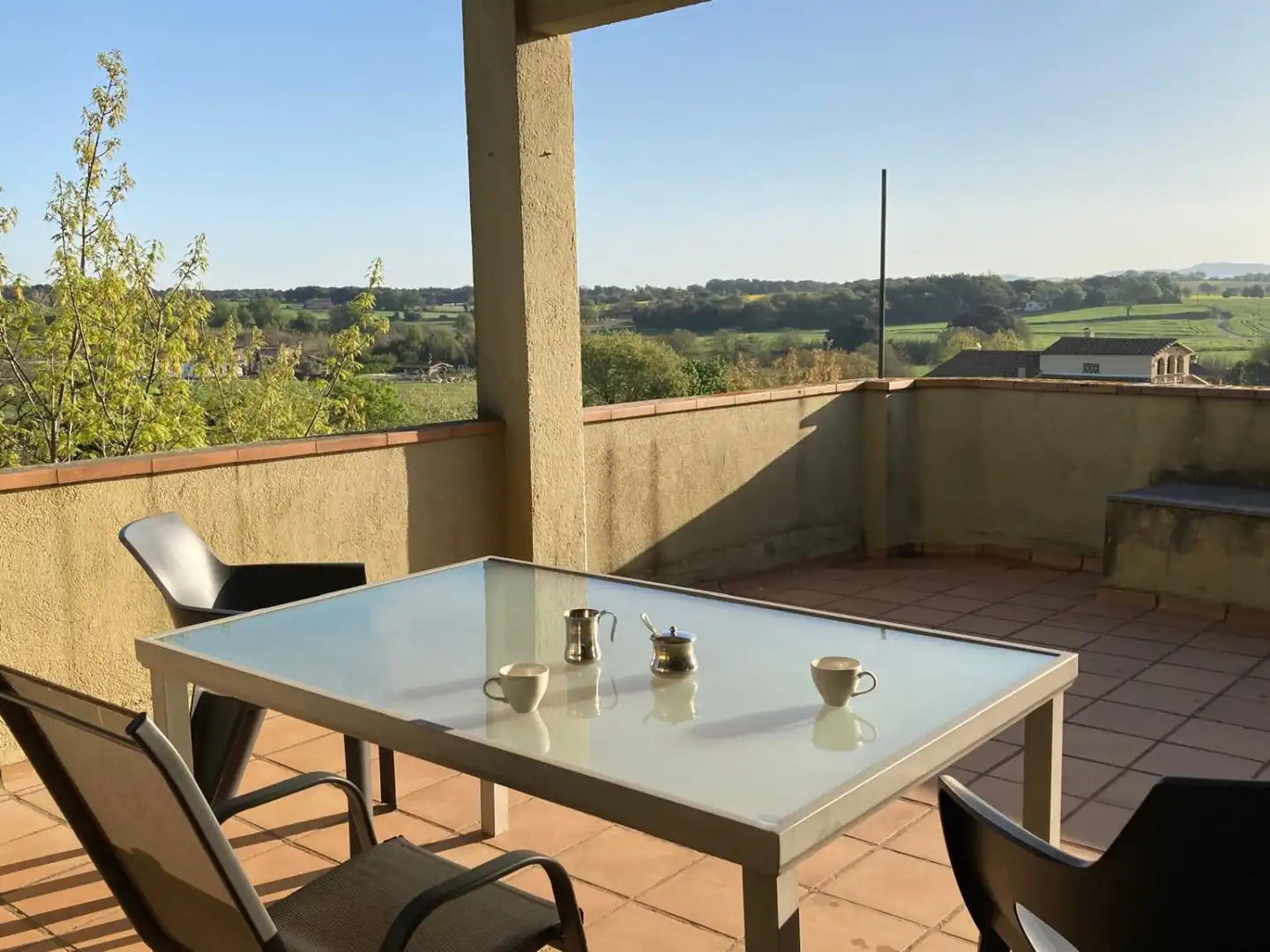 Terrace of Detached homes for sale in Vilobí d'Onyar  with Air Conditioner, Heating and Terrace