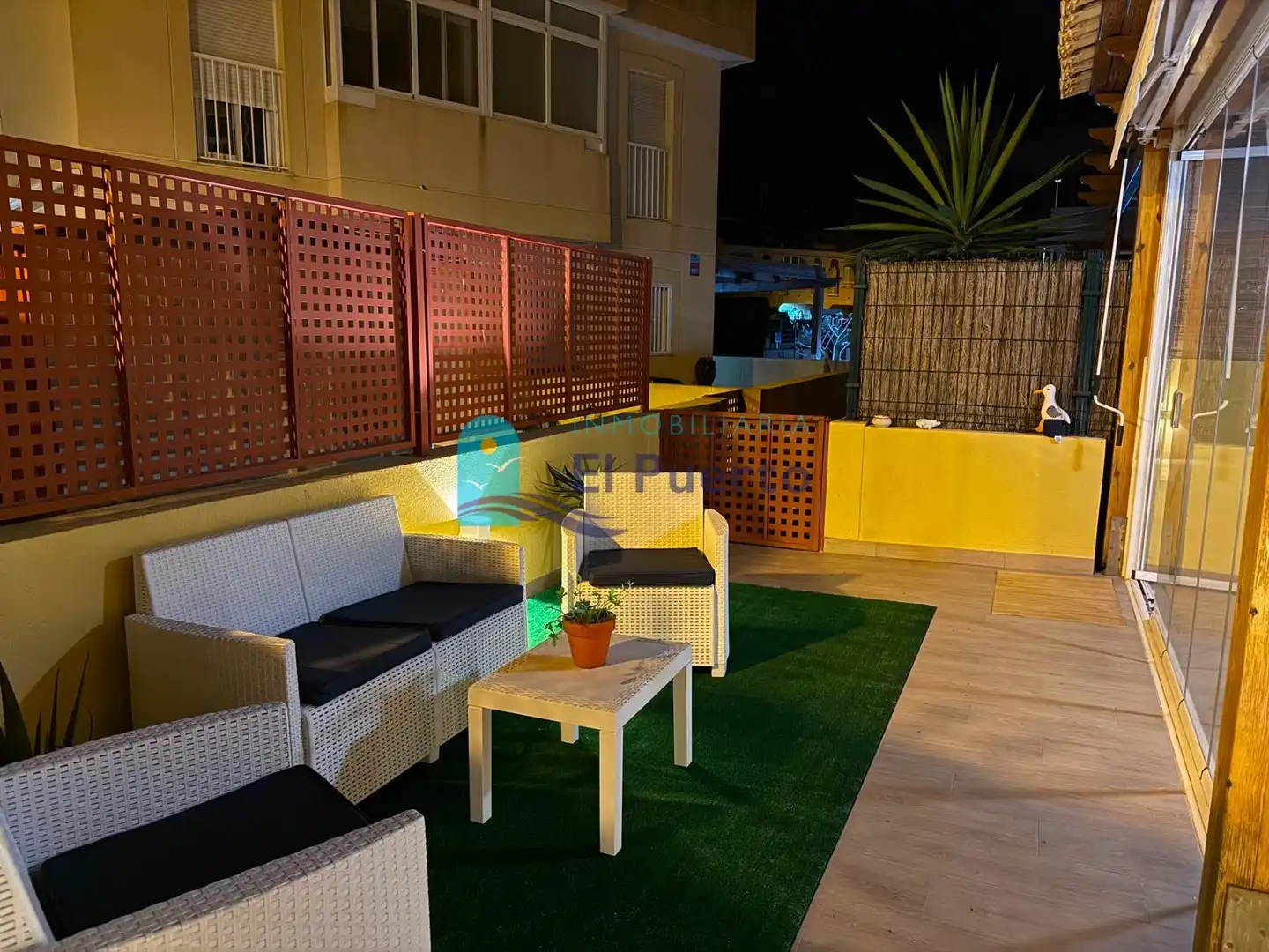 Terrasse von Maisonette zum Verkauf in Mazarrón mit Klimaanlage, Heizung und Privatgarten