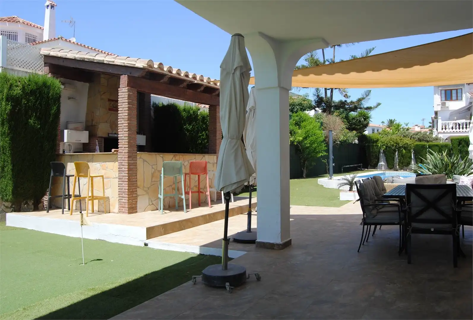 Terraza de Casa o chalet en venta en Vélez-Málaga con Aire acondicionado, Jardín privado y Terraza