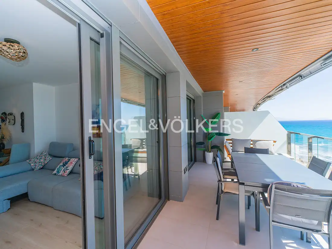 Terrace of Flat for rent in Alicante / Alacant  with Air Conditioner, Terrace and Furnished