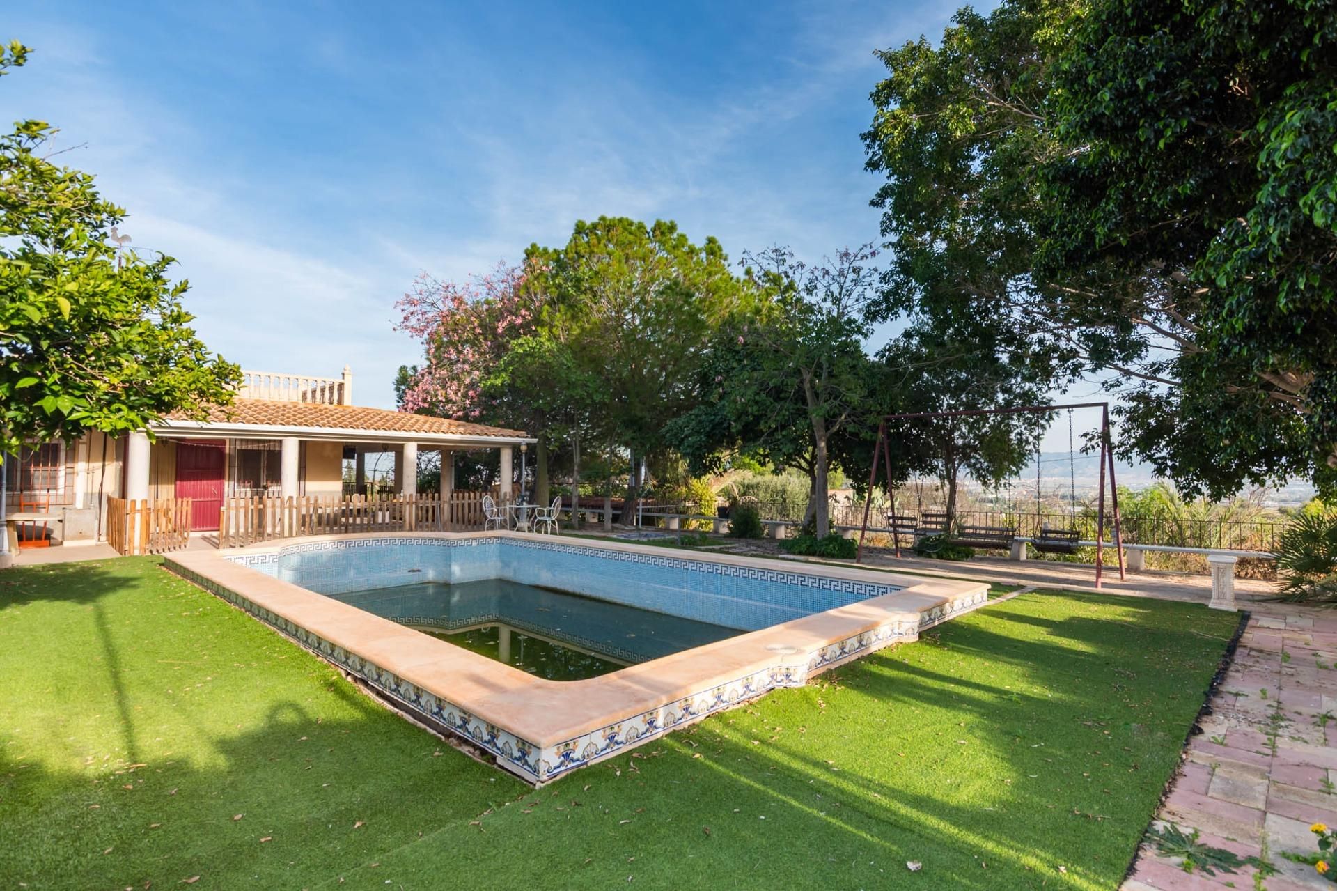 Piscina de Casa o xalet en venda en  Murcia Capital amb Aire condicionat, Jardí privat i Terrassa