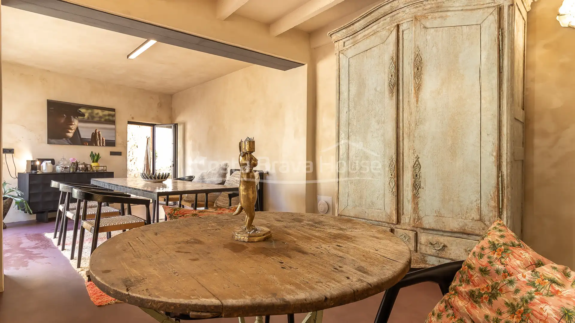 Esszimmer von Country house zum Verkauf in Ventalló mit Klimaanlage, Heizung und Privatgarten