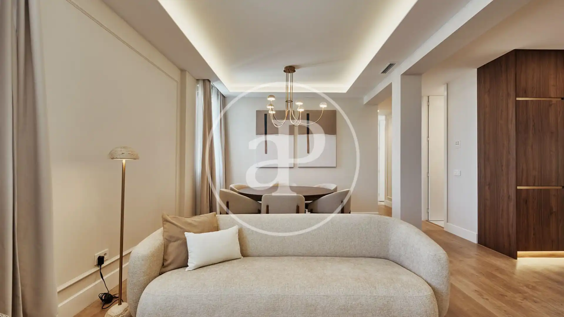 Sala de estar de Piso en venta en  Madrid Capital con Aire acondicionado, Calefacción y Amueblado