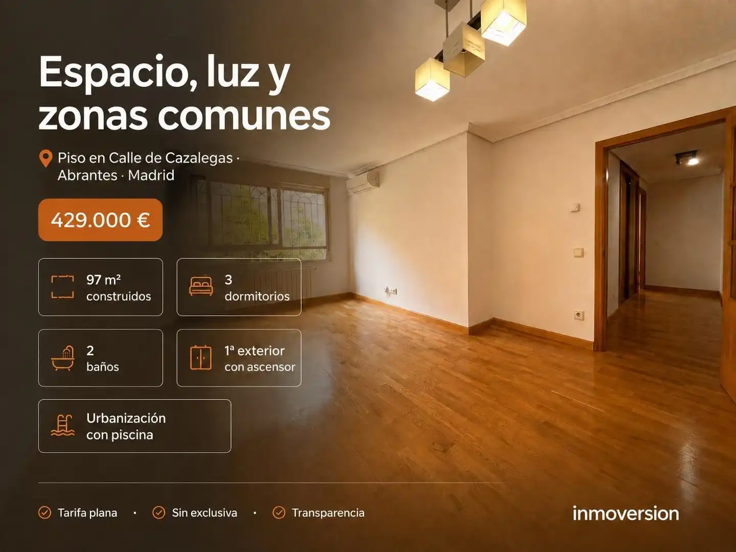 Außenansicht von Wohnung zum Verkauf in Madrid mit Klimaanlage, Heizung und Gemeinschaftspool