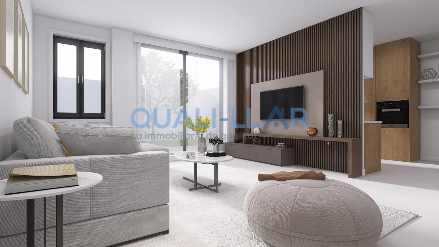 Sala d'estar de Planta baixa en venda en Sant Feliu de Llobregat amb Aire condicionat, Calefacció i Parquet