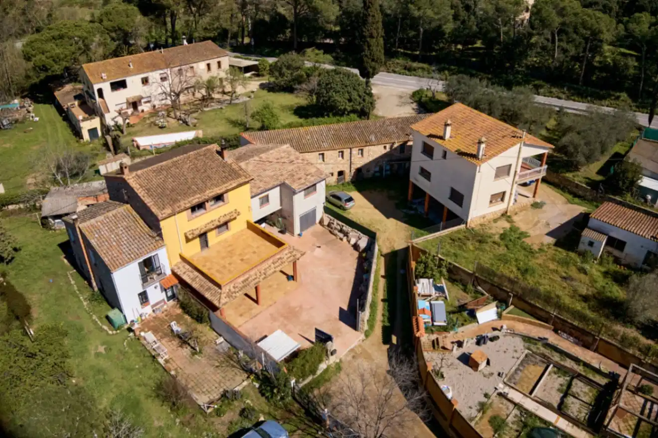 Vista exterior de Finca rústica en venta en L'Ametlla del Vallès con Calefacción, Terraza y Trastero