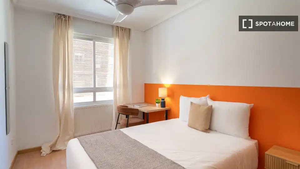 Bedroom of Flat for rent in Madrid  with Air Conditioner, Heating and Furnished