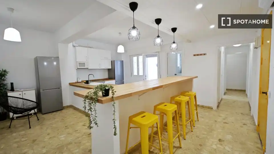 Kitchen of Flat for rent in Cartagena  with Air Conditioner, Heating and Furnished