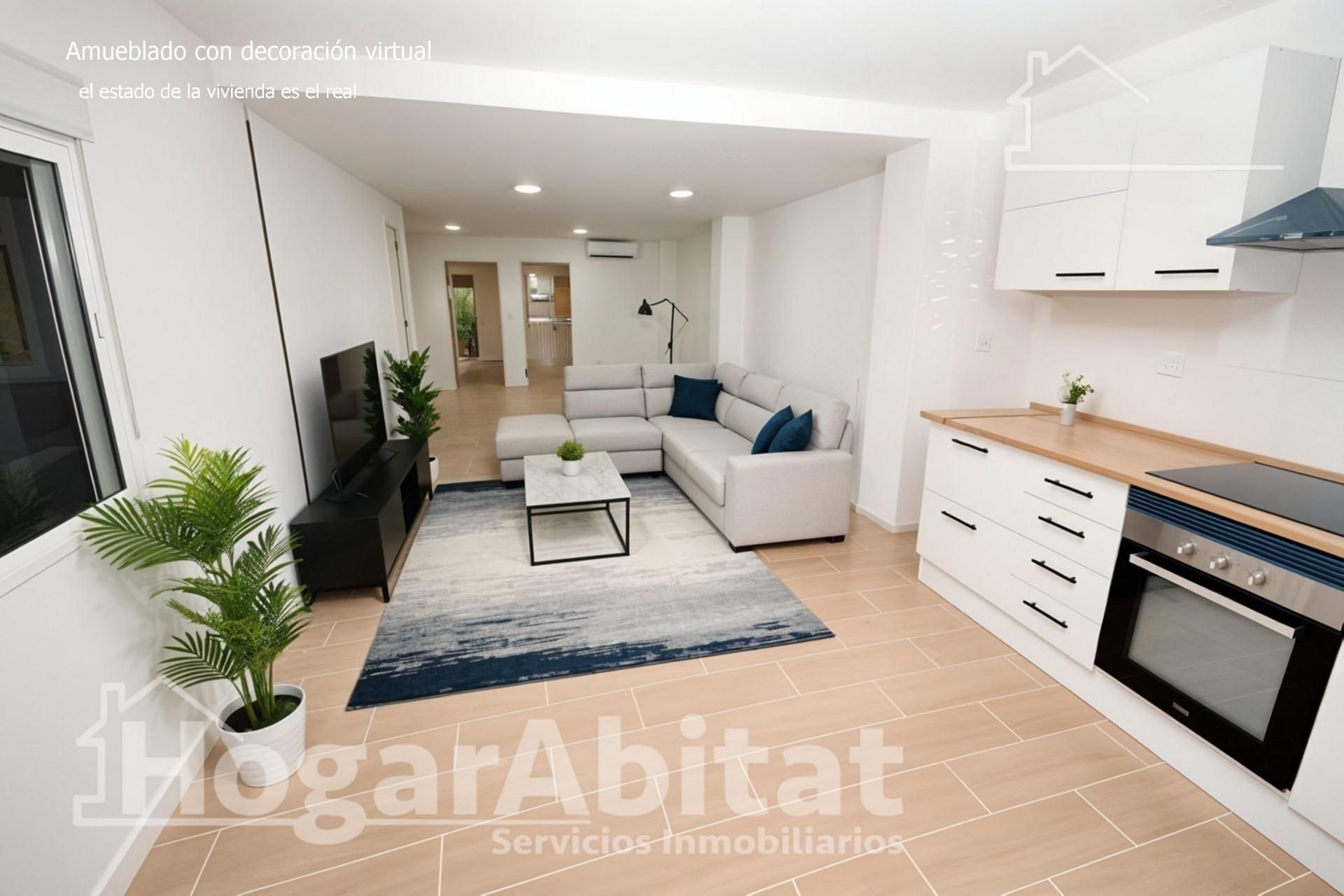 Sala de estar de Piso en venta en Algemesí con Aire acondicionado y Balcón