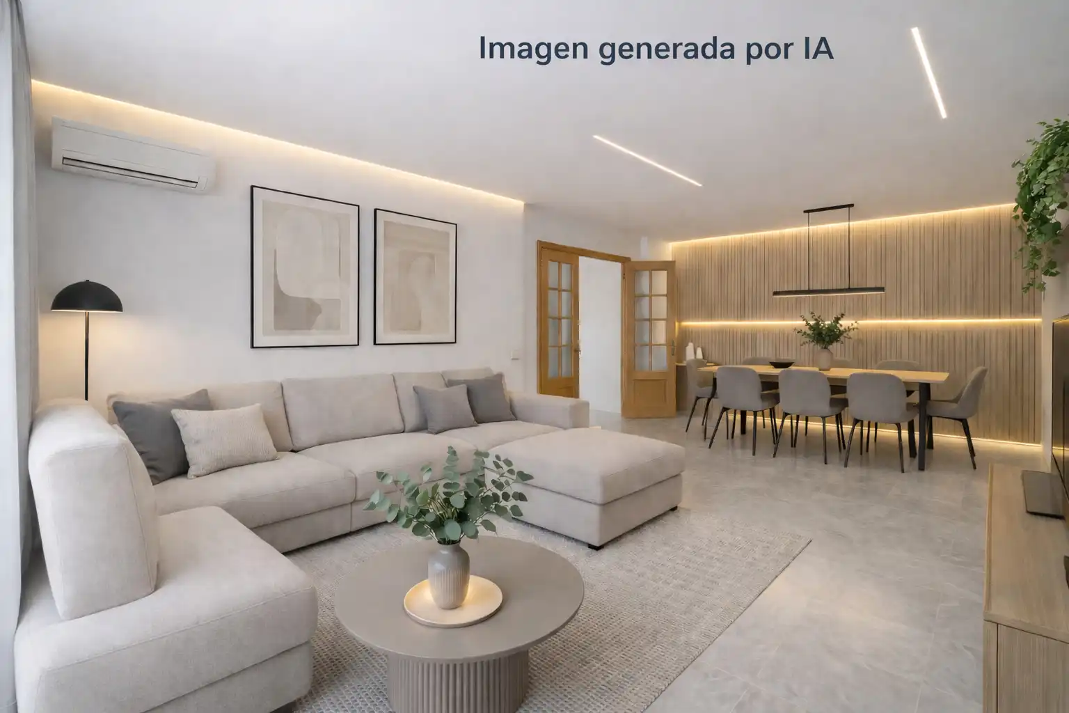 Sala de estar de Casa adosada en venta en Navalcarnero con Aire acondicionado, Calefacción y Jardín privado