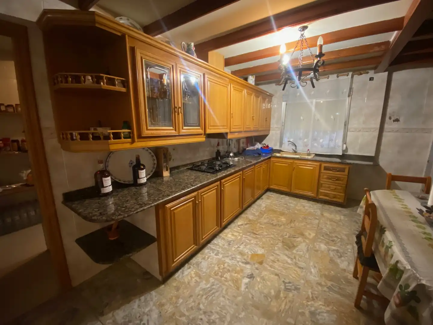 Cuina de Finca rústica en venda en Elche / Elx amb Jardí privat, Terrassa i Piscina