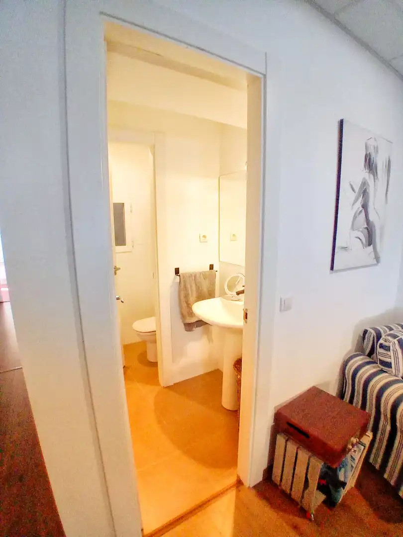 Bathroom of Flat for rent in Aranda de Duero  with Heating, Parquet flooring and Terrace