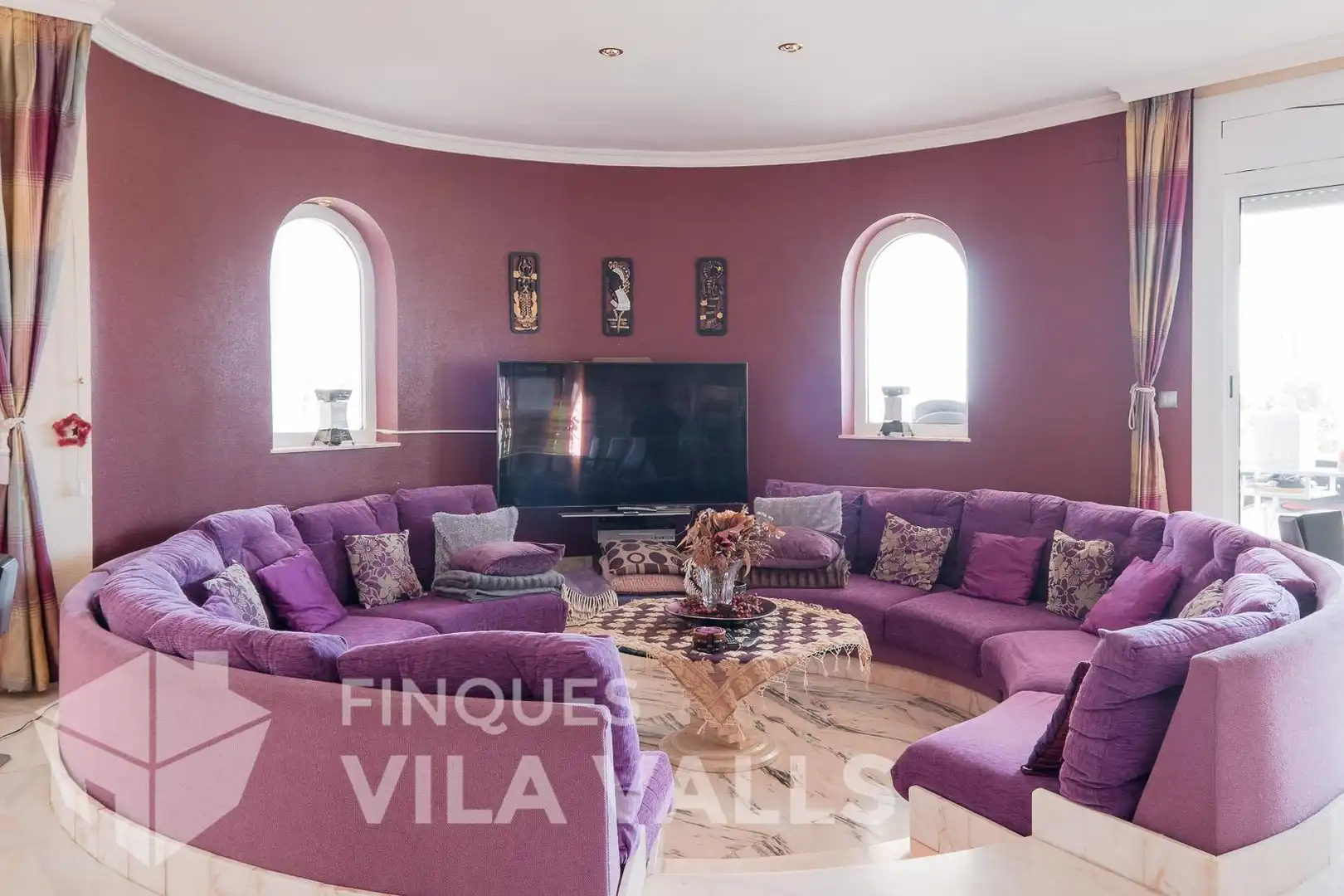 Sala de estar de Casa o chalet en venta en Caldes de Montbui con Aire acondicionado, Jardín privado y Terraza
