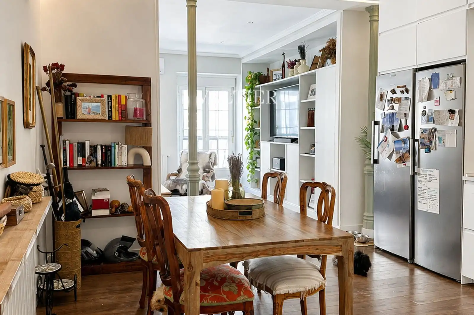 Dining room of Flat for rent in Madrid  with Air Conditioner