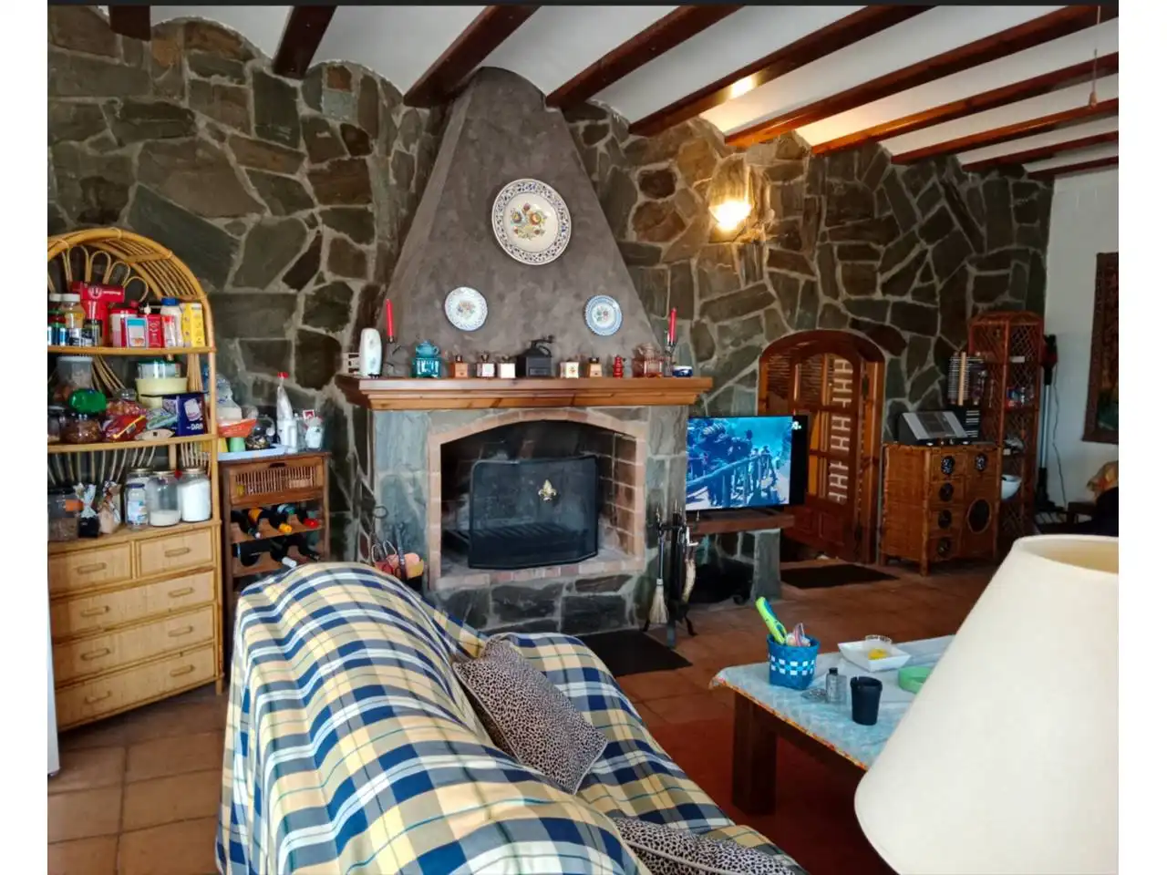 Sala de estar de Casa o chalet en venta en Castillonroy con Aire acondicionado, Terraza y Amueblado