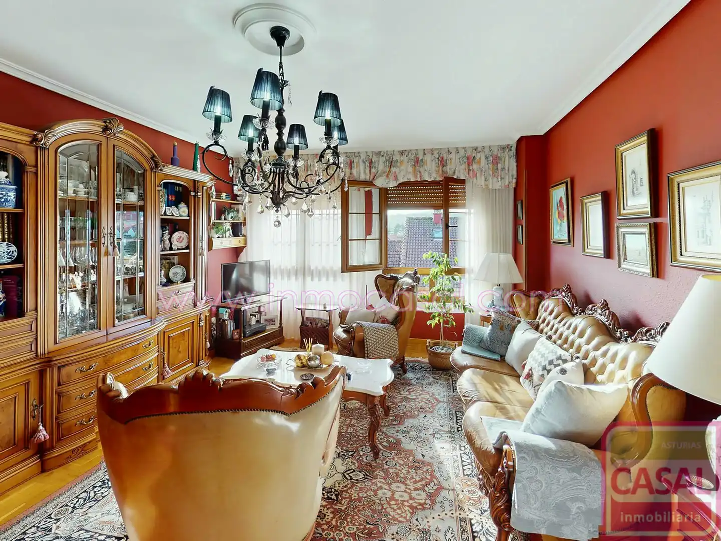 Living room of Flat for rent in Avilés  with Heating, Terrace and Storage room