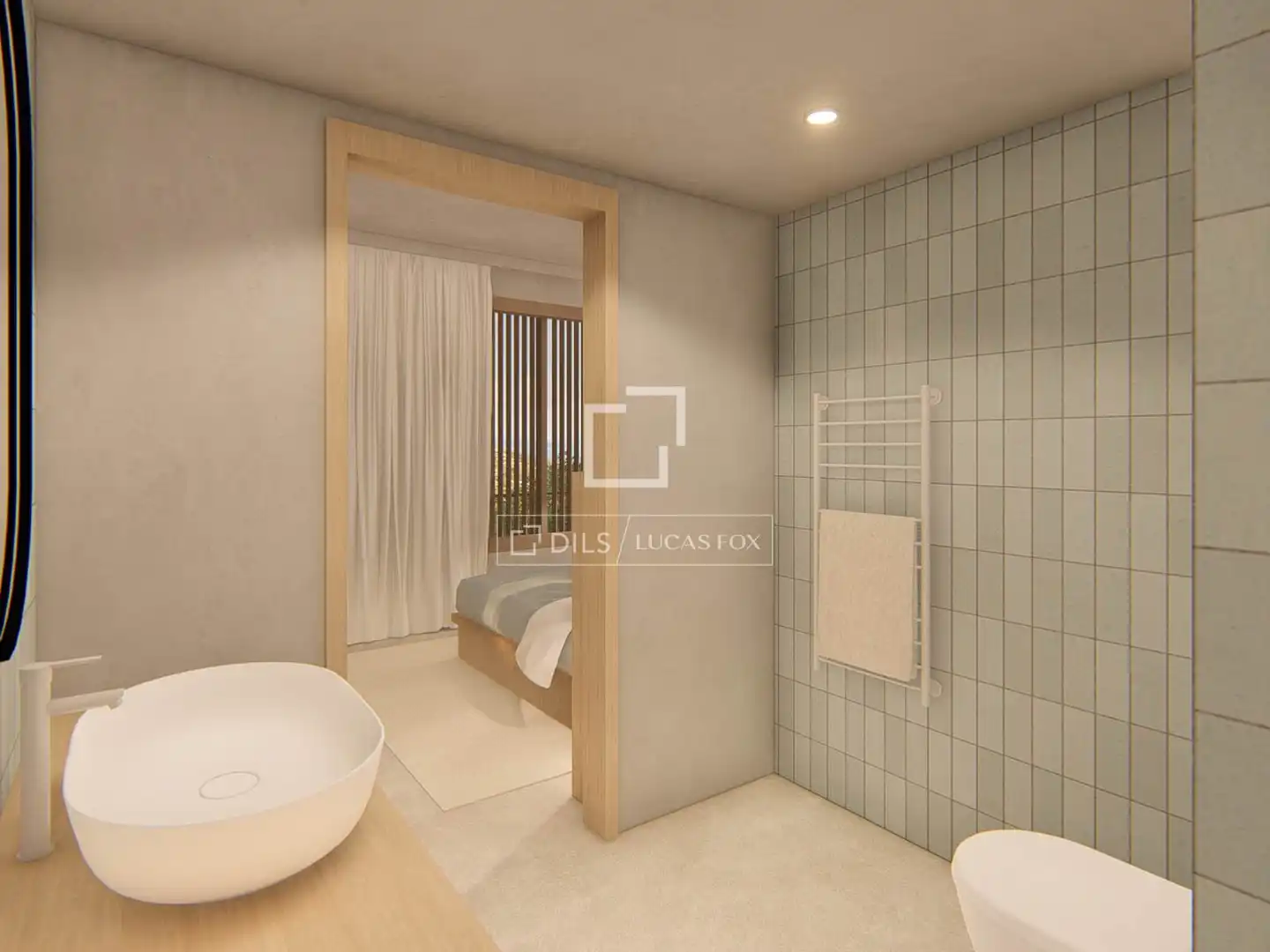 Badezimmer von Haus oder Chalet zum Verkauf in Begur mit Klimaanlage, Heizung und Privatgarten