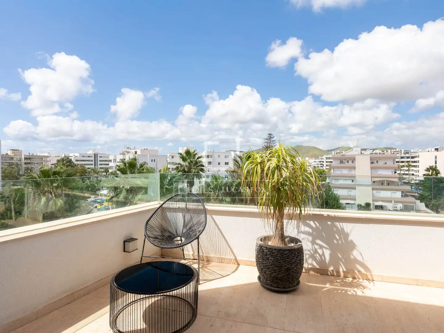 Terrace of Flat for sale in Eivissa  with Air Conditioner, Swimming Pool and Furnished