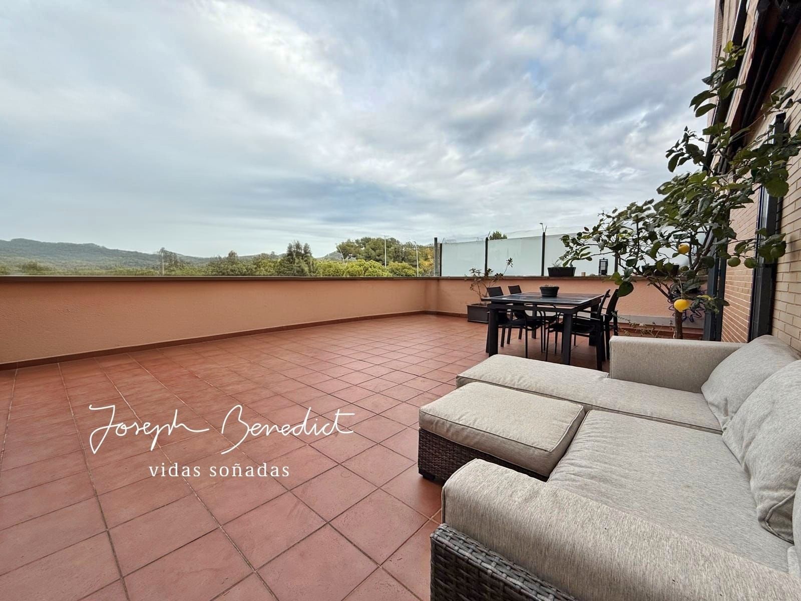Terrace of Flat for sale in Castelldefels  with Air Conditioner, Heating and Parquet flooring